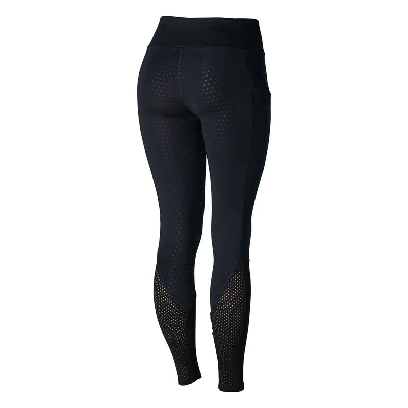 Horze Women's Gwen Full Seat Leggings W/Mesh - Dark Blue 5 Horze Women's Gwen Full Seat Leggings W/Mesh - Dark Blue - Image 5