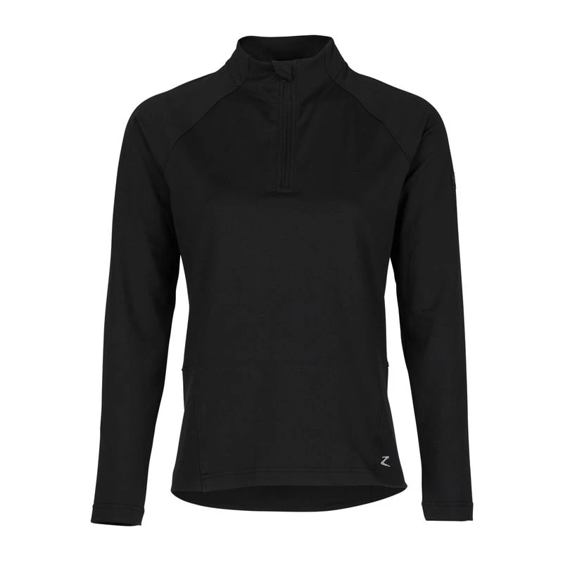 Horze Women's Nadia Training Shirt W/Phone Pocket - Black 1 Horze Women's Nadia Training Shirt W/Phone Pocket - Black