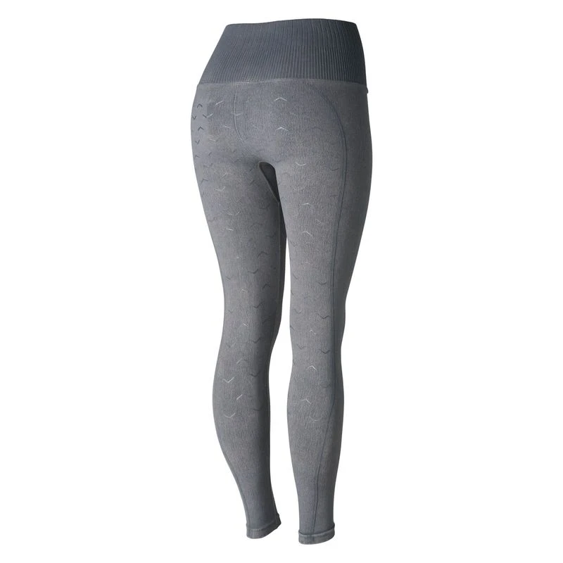 Horze Women's Vanessa Slimming Seamless Tights - Steeple Gray 5 Horze Women's Vanessa Slimming Seamless Tights - Steeple Gray - Image 5