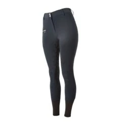 Horze Women's High Waist Bit Print Silicone Full Seat Breeches - Dark Blue -Tack Of The Day Store 477470 800 800