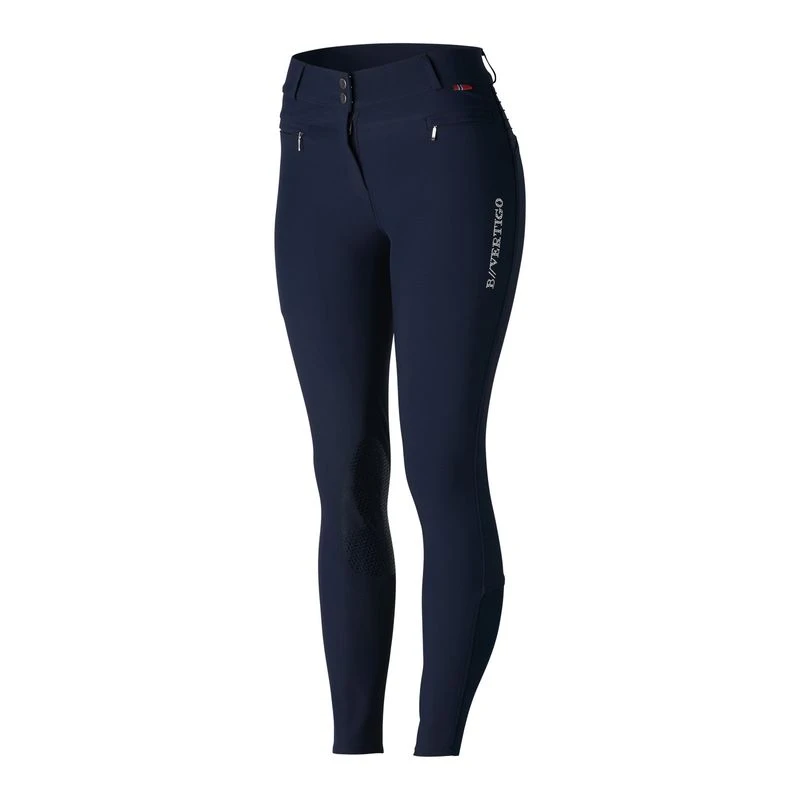 B Vertigo Women's Drea Silicon Knee Patch Breeches - Dark Navy 4 B Vertigo Women's Drea Silicon Knee Patch Breeches - Dark Navy - Image 4