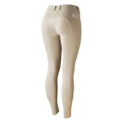 Horze Women's Meghan Silicone Knee Patch Breeches - Plaza Taupe Light Brown/Plaza Taupe Light Brown -Tack Of The Day Store 478292 800 800