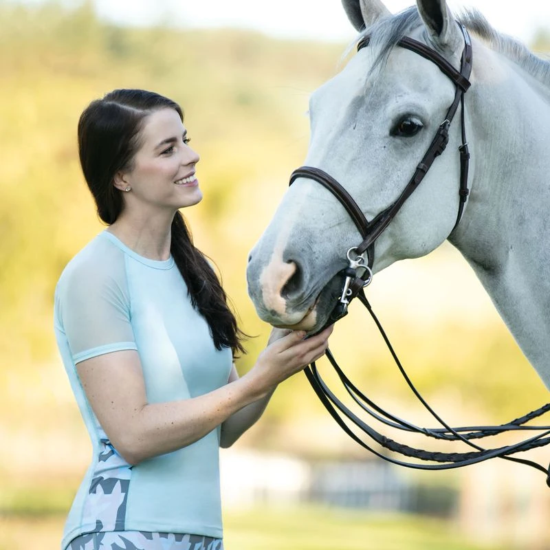 Irideon Women's Air-Tech Tee - Energy Blue 1 Irideon Women's Air-Tech Tee - Energy Blue