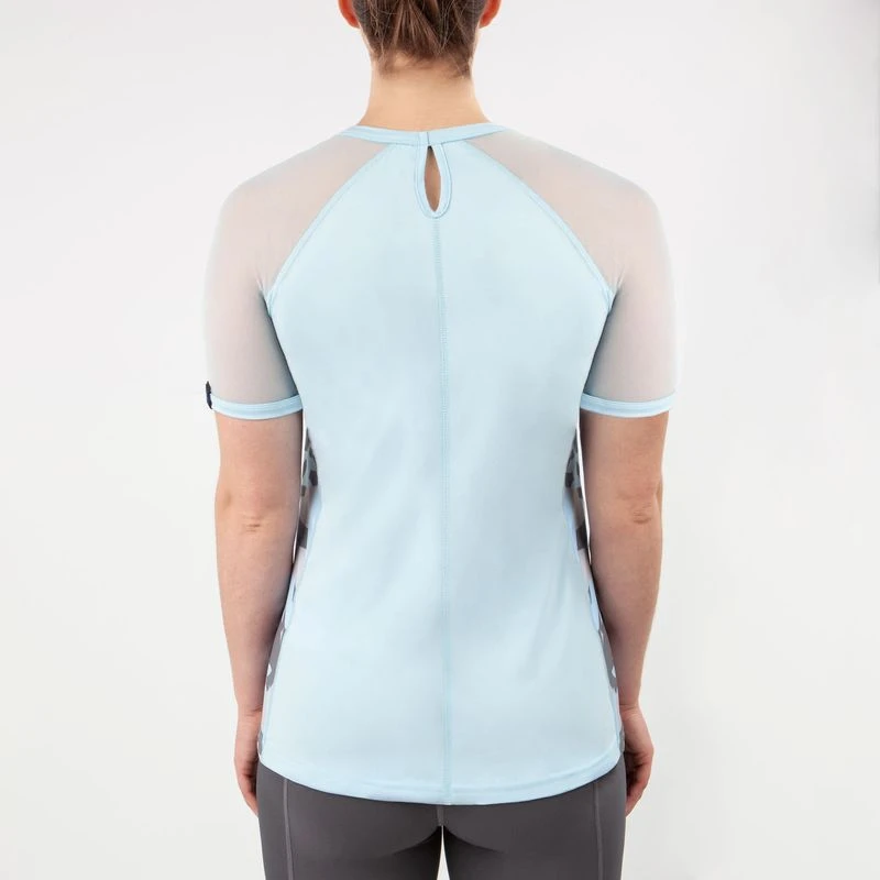 Irideon Women's Air-Tech Tee - Energy Blue 3 Irideon Women's Air-Tech Tee - Energy Blue - Image 3