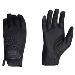 Dublin Breathable Mesh Riding Gloves - Black