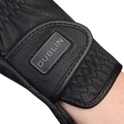 Dublin Breathable Mesh Riding Gloves - Black -Tack Of The Day Store 482770 800 800