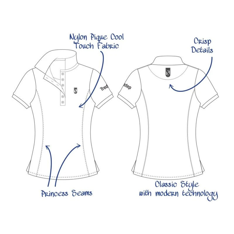 Tredstep Women's Performance Polo - Amethyst 2 Tredstep Women's Performance Polo - Amethyst - Image 2