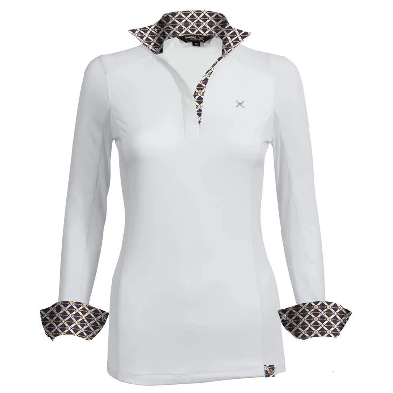 Tredstep Women's Solo Milan Long Sleeve Competition Shirt - Blue Ribbon 1 Tredstep Women's Solo Milan Long Sleeve Competition Shirt - Blue Ribbon