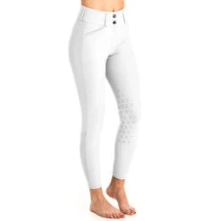Tredstep Women's Evolute Knee Patch Breeches - White -Tack Of The Day Store 484617 800 800