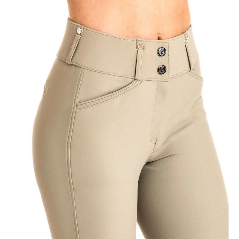 Tredstep Women's Evolute Knee Patch Breeches - Tan 1 Tredstep Women's Evolute Knee Patch Breeches - Tan