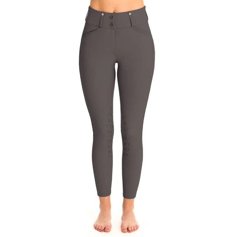 Tredstep Women's Evolute Knee Patch Breeches - Opal Grey 1 Tredstep Women's Evolute Knee Patch Breeches - Opal Grey