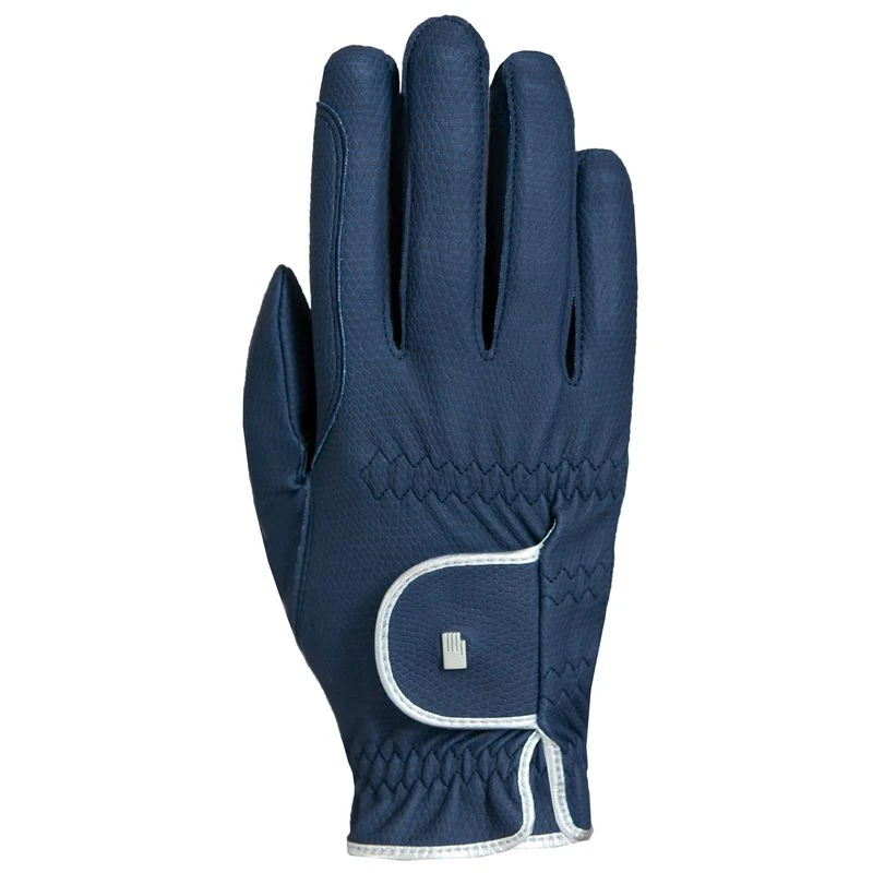 Roeckl Women's Lona Gloves - Navy/Silver 1 Roeckl Women's Lona Gloves - Navy/Silver