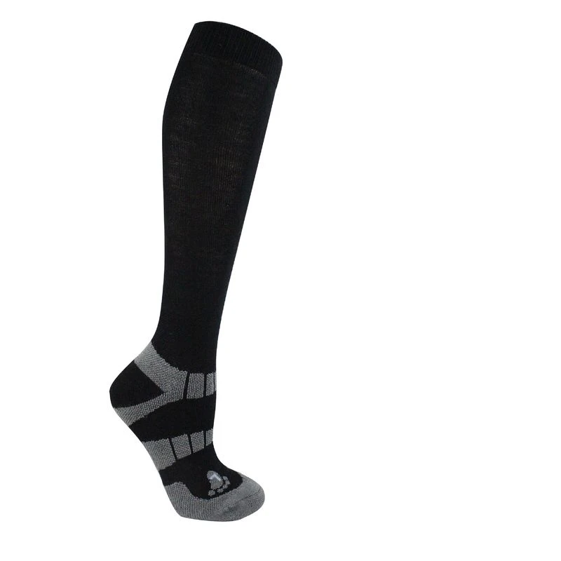 Woof Wear Winter Riding Sock 2 Pairs - Black/Grey 1 Woof Wear Winter Riding Sock 2 Pairs - Black/Grey