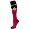 Equine Couture Women's Hadley Knee Hi Socks - Hot Pink/Navy