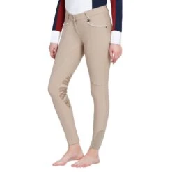 Equine Couture Women's Lille Knee Patch Breeches - Sea Sand