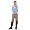 Equine Couture Women's Oslo Silicone Knee Patch Breeches - Safari