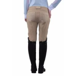 Equine Couture Women's Oslo Silicone Knee Patch Breeches - Safari -Tack Of The Day Store 498039 800 800