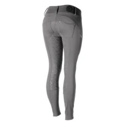 Horze Kids' Rhea Full Seat Thermo Breeches W/Back Pockets - Charcoal Grey -Tack Of The Day Store 498383 800 800
