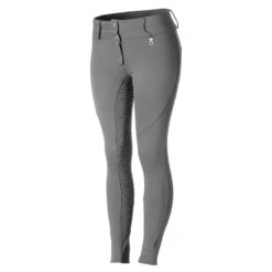 Horze Kids' Rhea Full Seat Thermo Breeches W/Back Pockets - Charcoal Grey -Tack Of The Day Store 498384 800 800