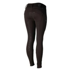 Horze Kids' Rhea Full Seat Thermo Breeches W/Back Pockets - After Dark Brown -Tack Of The Day Store 498753 800 800