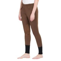 TuffRider Women's Unifleece Pull-On Winter Breeches - Chocolate