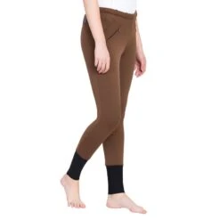 TuffRider Women's Unifleece Pull-On Winter Breeches - Chocolate -Tack Of The Day Store 499031 800 800