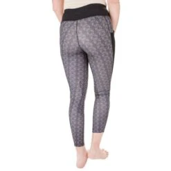 TuffRider Women's Minerva Damask Tights - Black/Charcoal -Tack Of The Day Store 499943 800 800