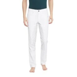 TuffRider Men's Technical Polo Pants - White