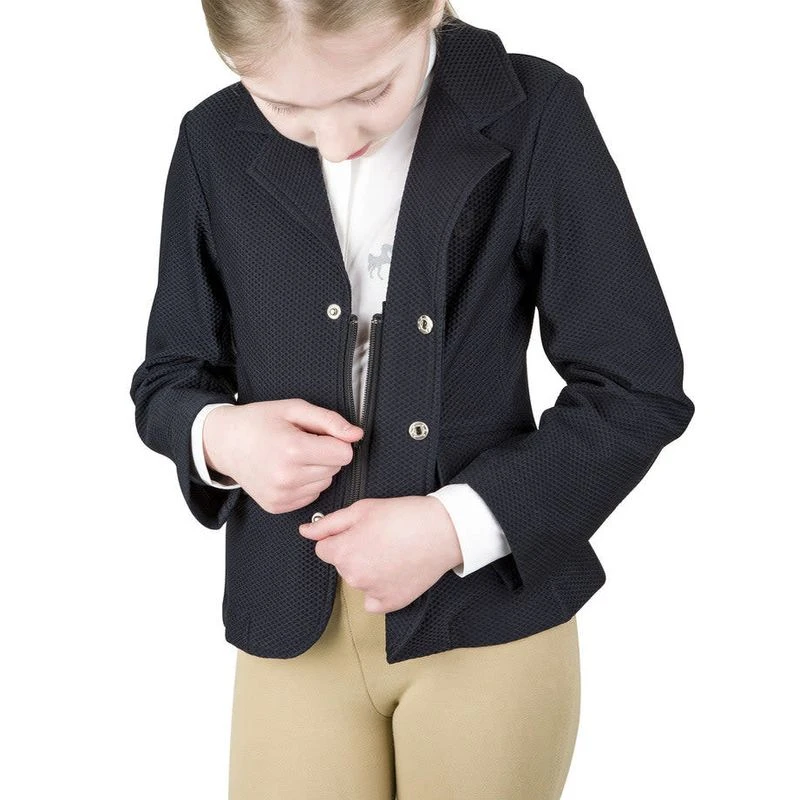 TuffRider Kids' EquiVent Show Coat - Black 2 TuffRider Kids' EquiVent Show Coat - Black - Image 2
