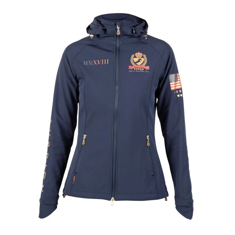 Shires Aubrion Women's Team Softshell Jacket - Navy 1 Shires Aubrion Women's Team Softshell Jacket - Navy