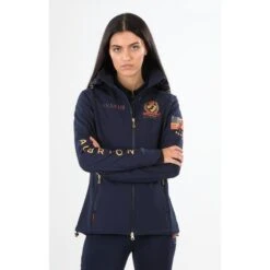 Shires Aubrion Women's Team Softshell Jacket - Navy 5 Shires Aubrion Women's Team Softshell Jacket - Navy -Tack Of The Day Store 502429 800 800
