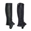 Perri's Professional Calfskin Zipper Half Chaps - Black