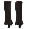 Perri's Suede Zipper Half Chaps - Black