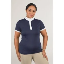 Shires Aubrion Women's Chester Show Shirt - Navy -Tack Of The Day Store 503959 800 800