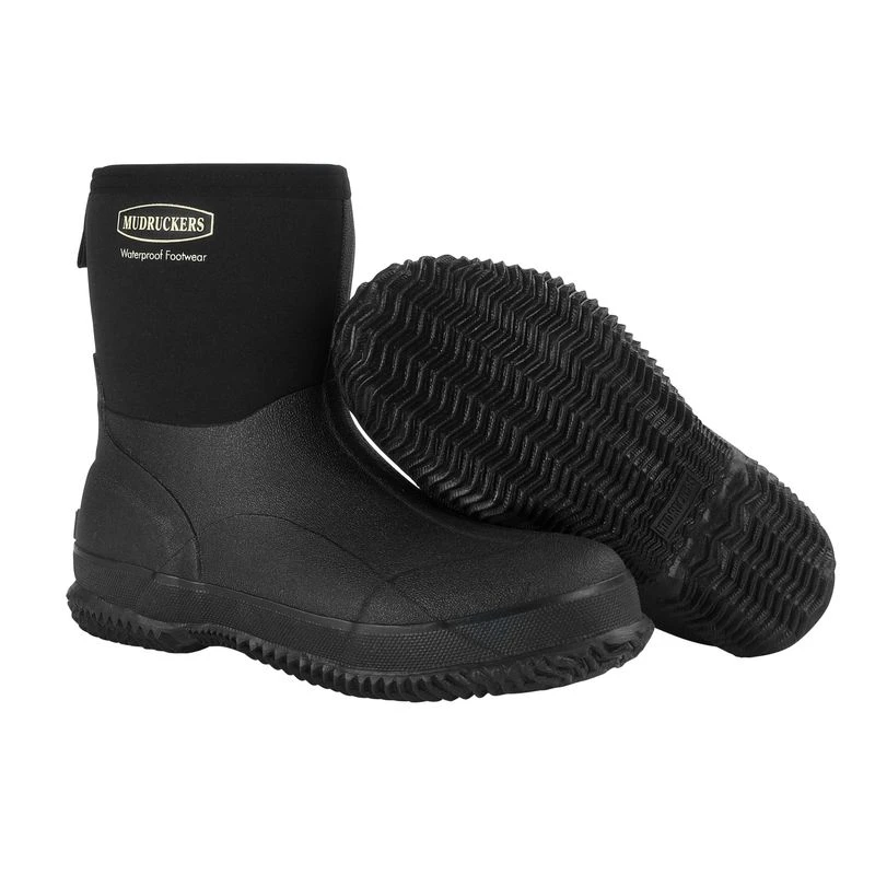 Mudruckers Waterproof Mid Boot - Black 1 Mudruckers Waterproof Mid Boot - Black