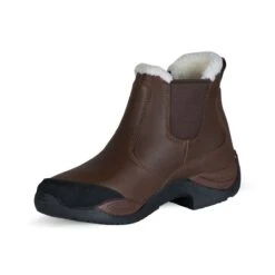 Horze Women's Copenhagen Waterproof Winter Paddock Boots - Dark Brown -Tack Of The Day Store 505727 800 800