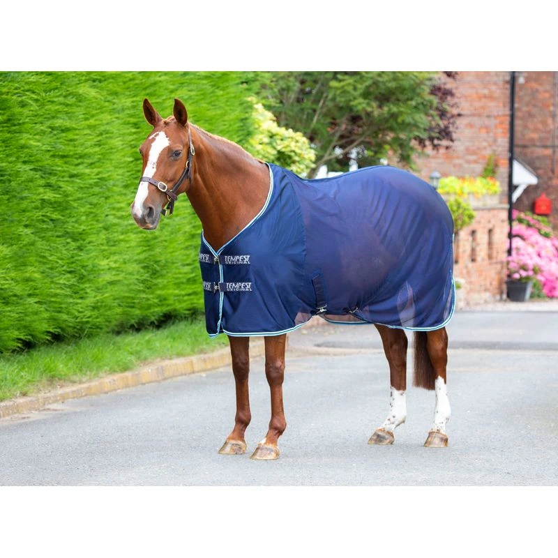 Shires Tempest Original Mesh Cooler - Navy 1 Shires Tempest Original Mesh Cooler - Navy