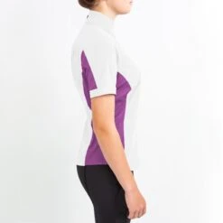 Irideon Women's Athena Short Sleeve Show Shirt - Bright White/Purple Hibiscus 5 Irideon Women's Athena Short Sleeve Show Shirt - Bright White/Purple Hibiscus -Tack Of The Day Store 516106 800 800