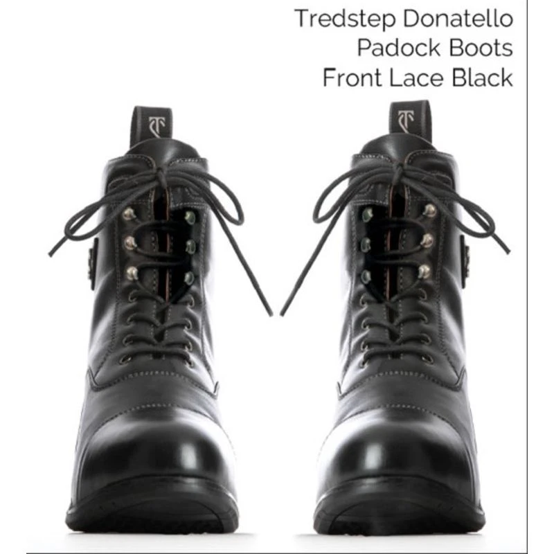 Tredstep Donatello Lace Paddock Boot - Black 2 Tredstep Donatello Lace Paddock Boot - Black - Image 2