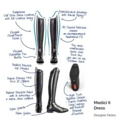 Tredstep Medici II Dress Boot - Black 9 Tredstep Medici II Dress Boot - Black -Tack Of The Day Store 523646 800 800