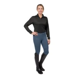 Ovation Women's Signature Knee Patch Flexion Tights - Indigo