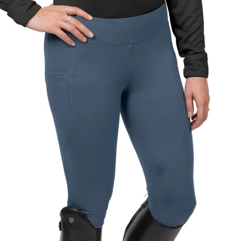 Ovation Women's Signature Knee Patch Flexion Tights - Indigo 2 Ovation Women's Signature Knee Patch Flexion Tights - Indigo - Image 2