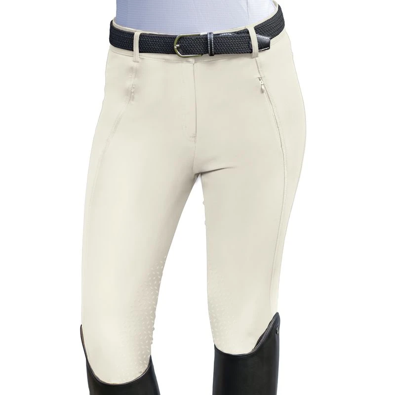 Ovation Women's Altitude Kool-X Knee Patch Breeches - Neutral Beige 1 Ovation Women's Altitude Kool-X Knee Patch Breeches - Neutral Beige