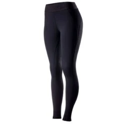 Horze Women's Madison Silicone Grip Knee Patch Tights - Dark Navy -Tack Of The Day Store 530243 800 800