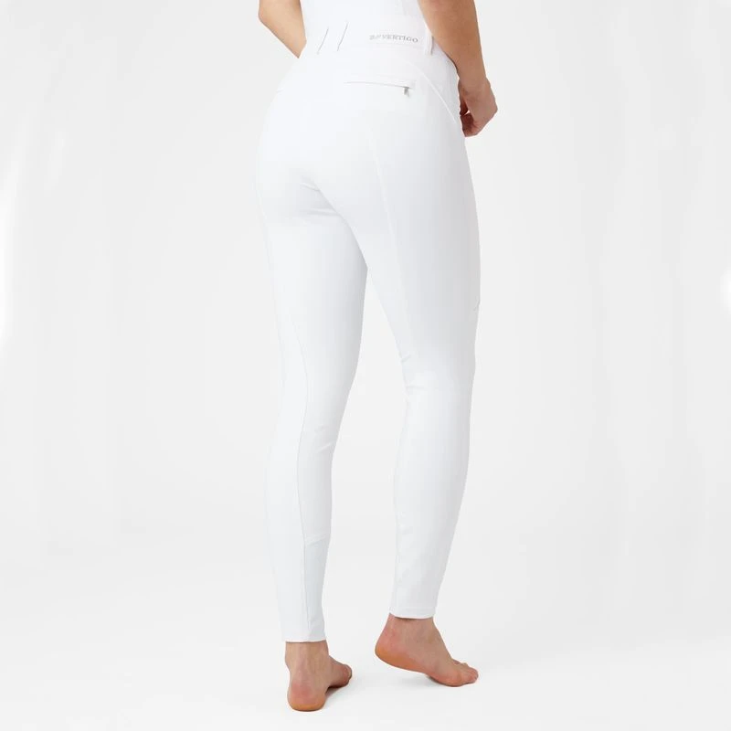 B Vertigo Women's Davina Knee Patch Breeches - White 2 B Vertigo Women's Davina Knee Patch Breeches - White - Image 2