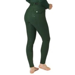 Horze Women's Andrea Slimming Full Seat Breeches - Mountain View Green 6 Horze Women's Andrea Slimming Full Seat Breeches - Mountain View Green -Tack Of The Day Store 530333 800 800