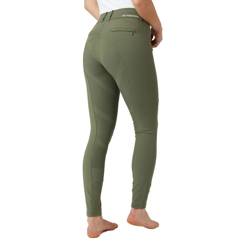 B Vertigo Women's Davina Full Seat Breeches - Wild Grass Green 3 B Vertigo Women's Davina Full Seat Breeches - Wild Grass Green - Image 3