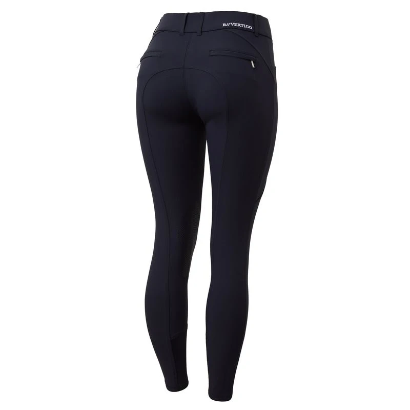 B Vertigo Women's Davina Knee Patch Breeches - Dark Navy 1 B Vertigo Women's Davina Knee Patch Breeches - Dark Navy