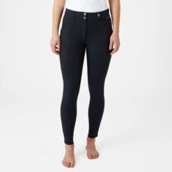 B Vertigo Women's Davina Knee Patch Breeches - Dark Navy 7 B Vertigo Women's Davina Knee Patch Breeches - Dark Navy -Tack Of The Day Store 530433 800 800