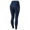 Horze Women's Kaia Full Seat Denim Breeches W/Crystal Detail - Dark Blue